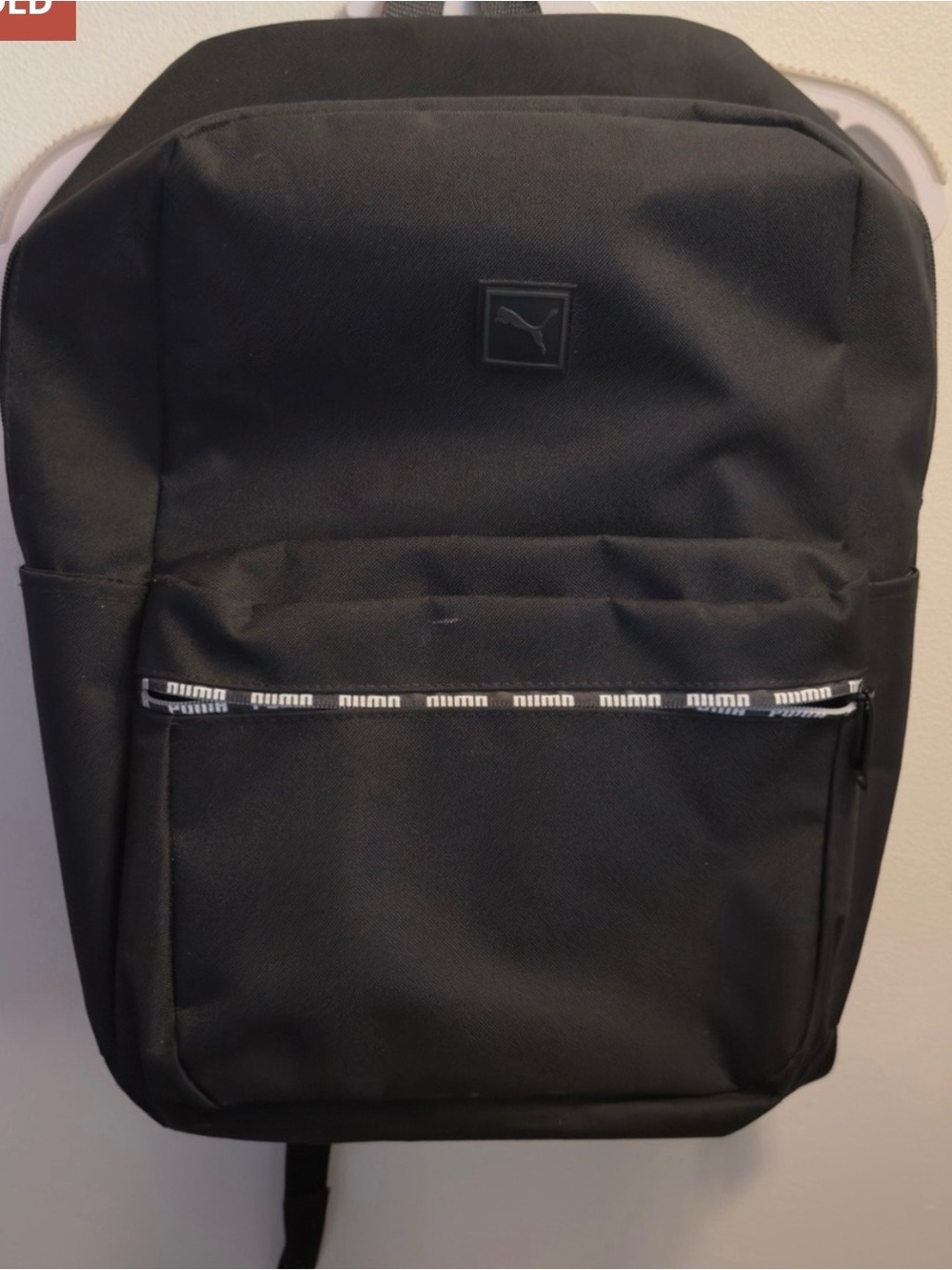Puma Black Backpack with Puma Logo